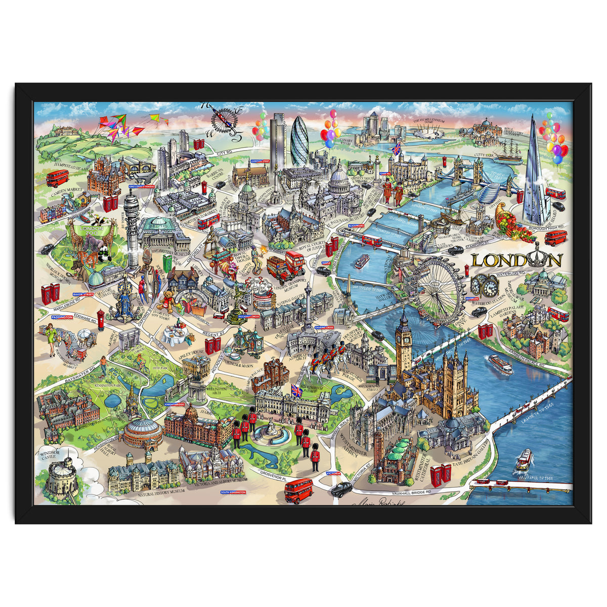 London Map Illustration