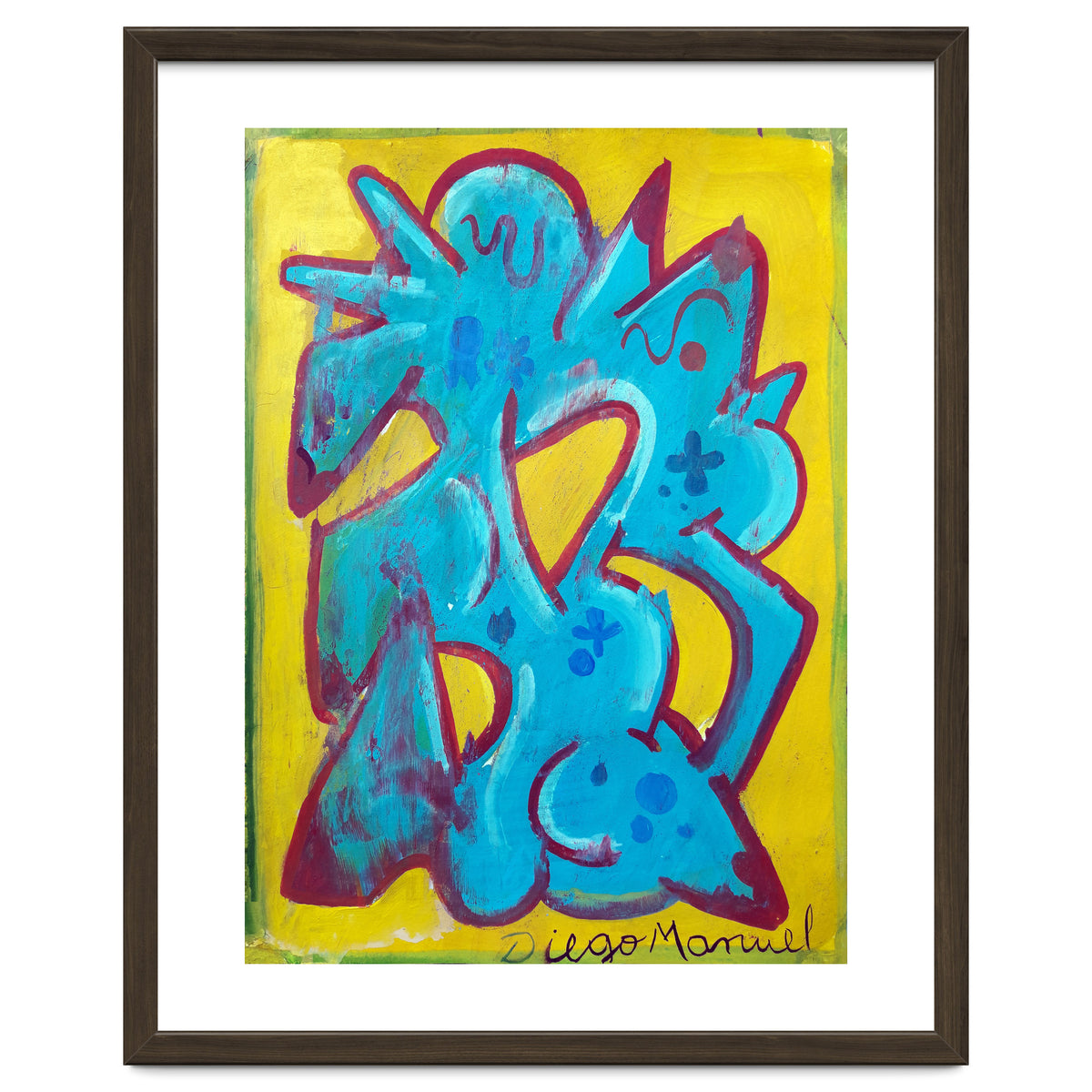 Forma Celeste Sobre Amarillo 4