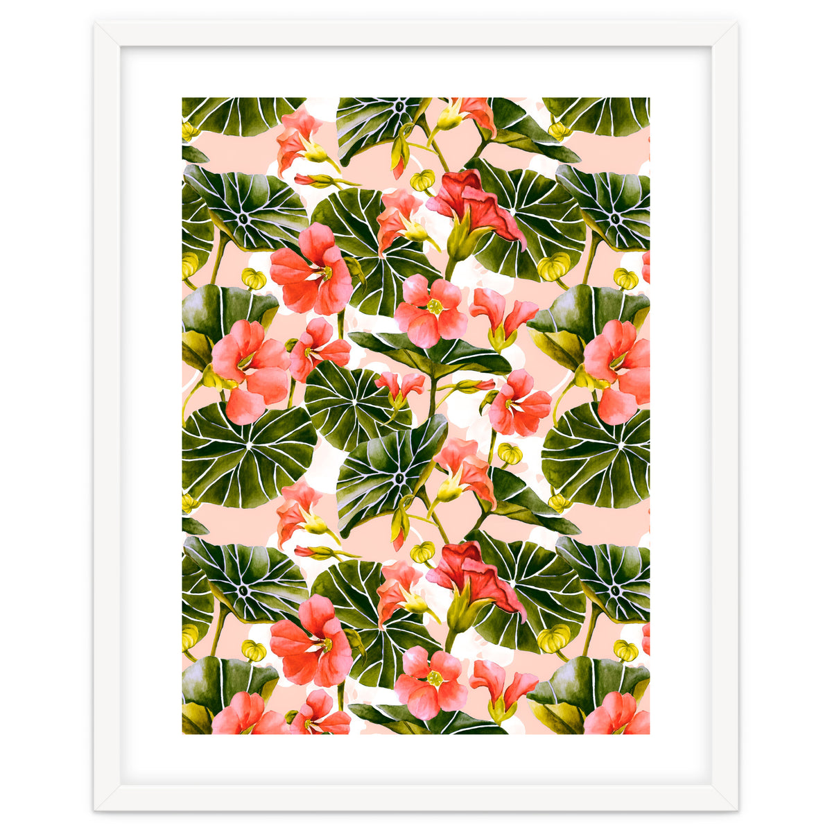 Nasturtiums watercolor 03