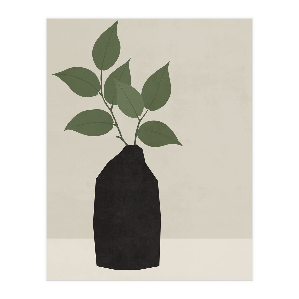BLACK VASE (Print Only)
