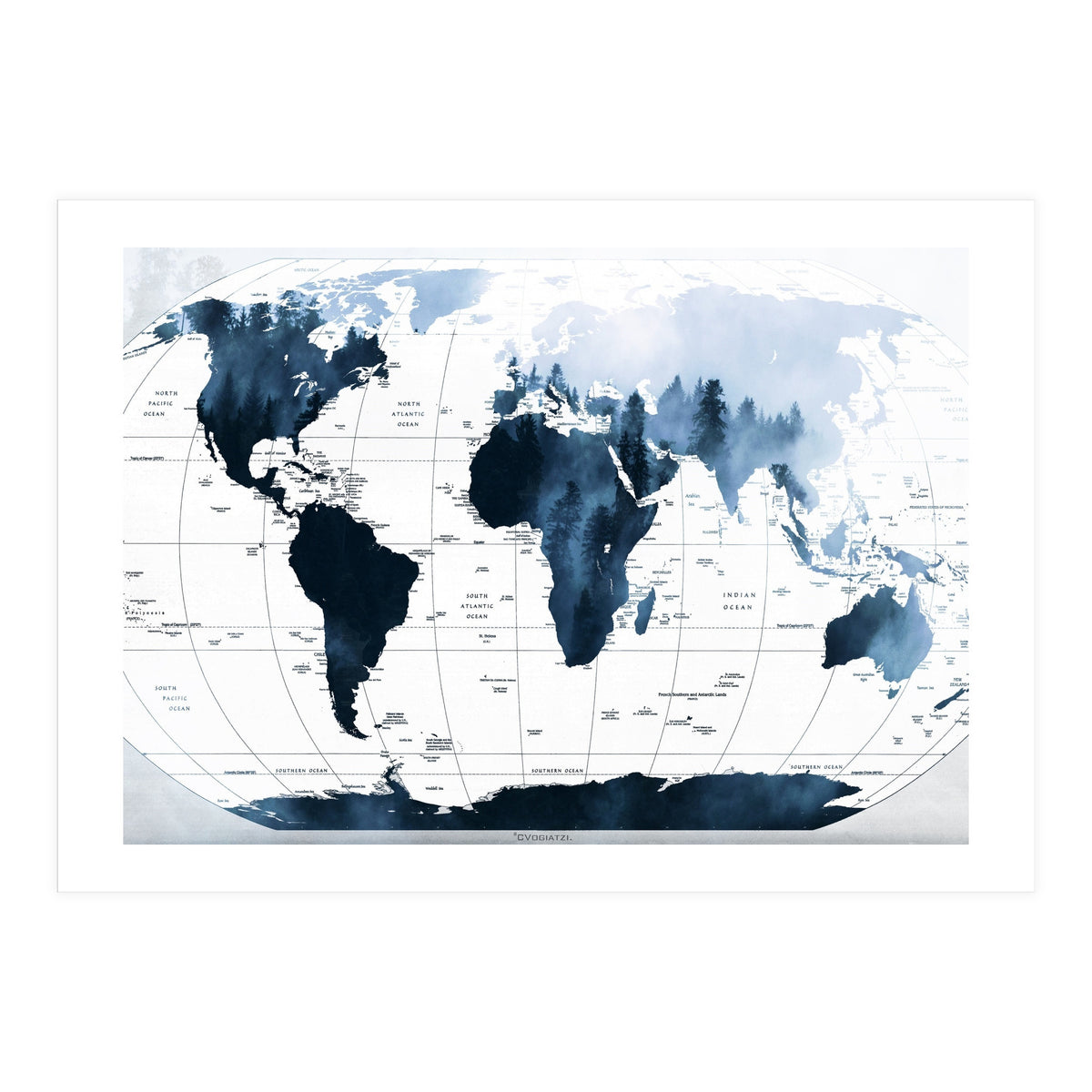 ALLOVER THE WORLD-Woods fog (Print Only)