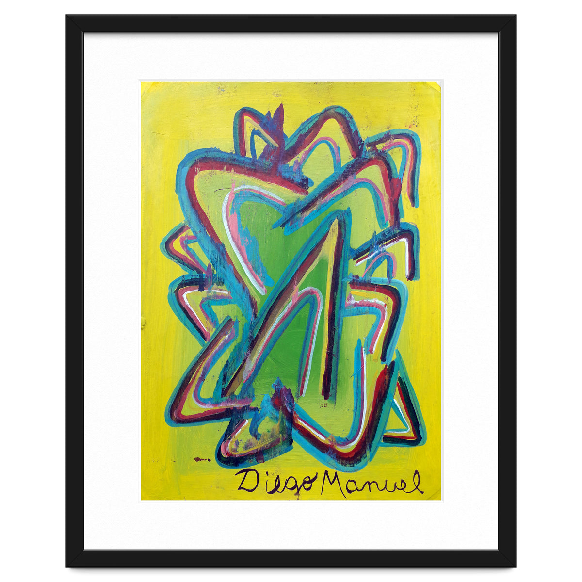 Forma Celeste Sobre Amarillo 2