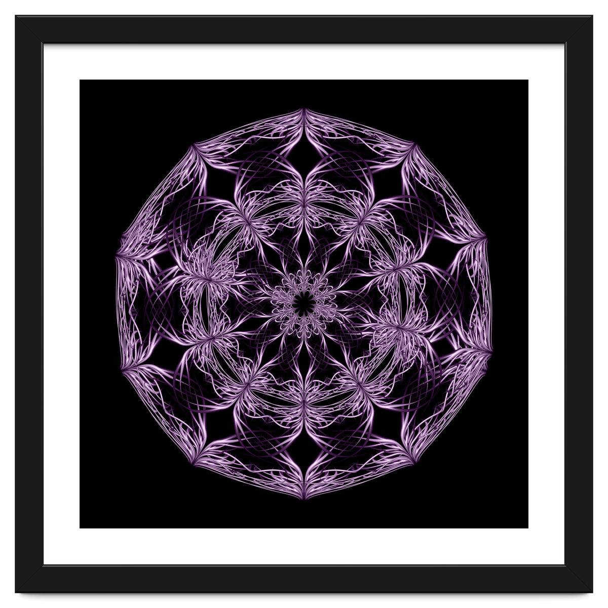Mandala purple and black