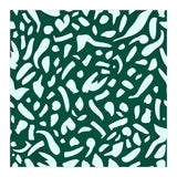 Deep Emrald | Green Terrazzo Pattern | Fun Funky Eclectic Modern Boho Painting (Print Only) thumbnail