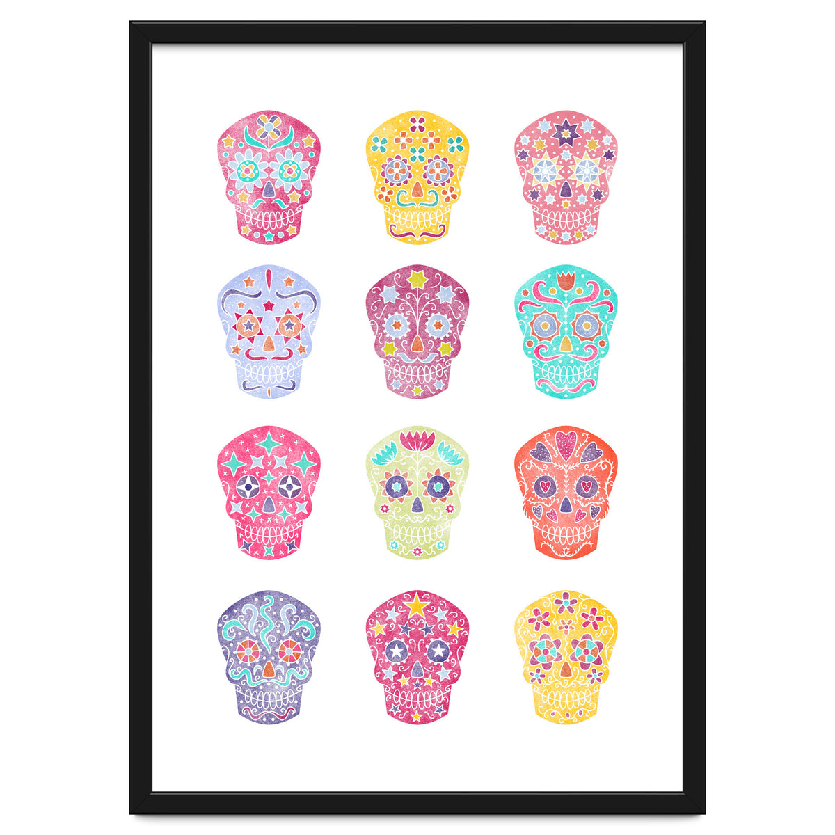 Watercolour Sugar Skulls
