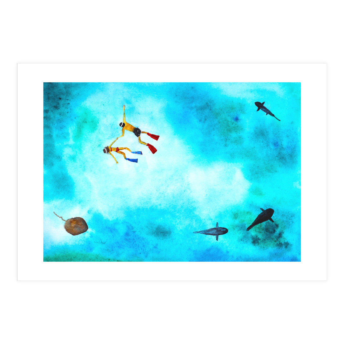 One summer day || watercolor (Print Only)