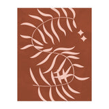 Botanical Palm Leaf Earthy Tones (Print Only) thumbnail