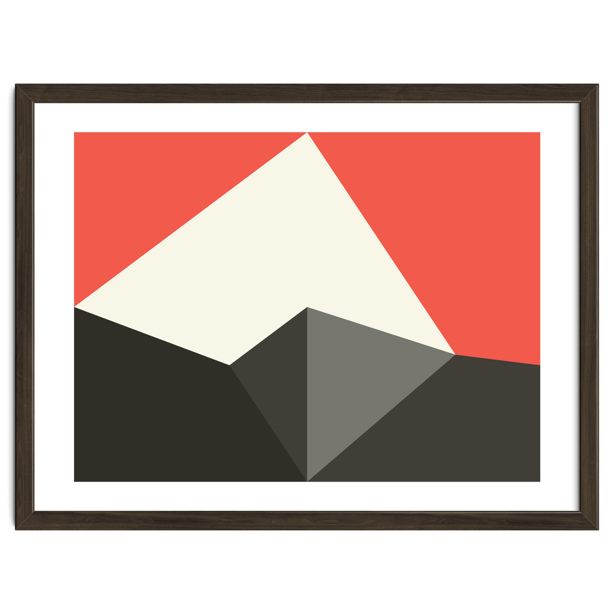 Geometric Shapes No. 77 - pink & grey