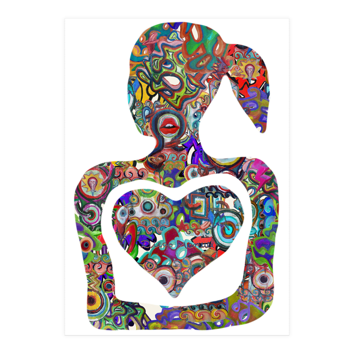 Mujer Digital 3 11  (Print Only)