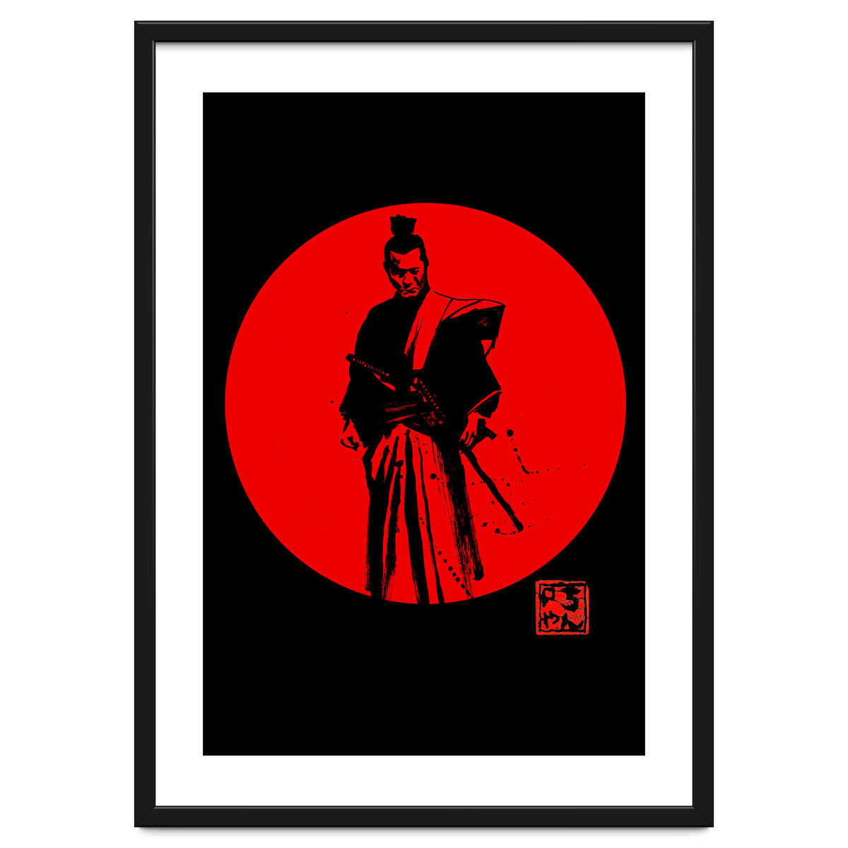 Samurai In Red Sun