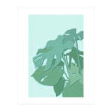 Minimal Monstera Leaves - Greener Eden (Print Only) thumbnail