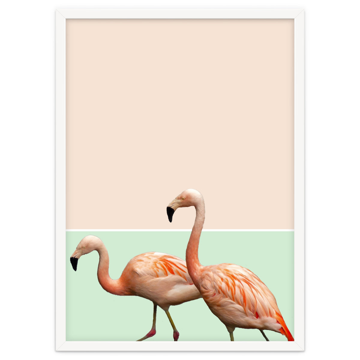 Flamingo Pastel Art