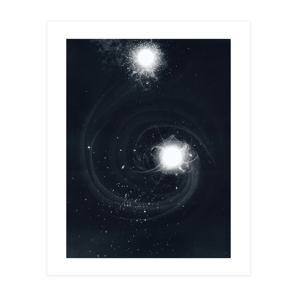 Vintage Cosmos: Double Spiral Nebula (Print Only)