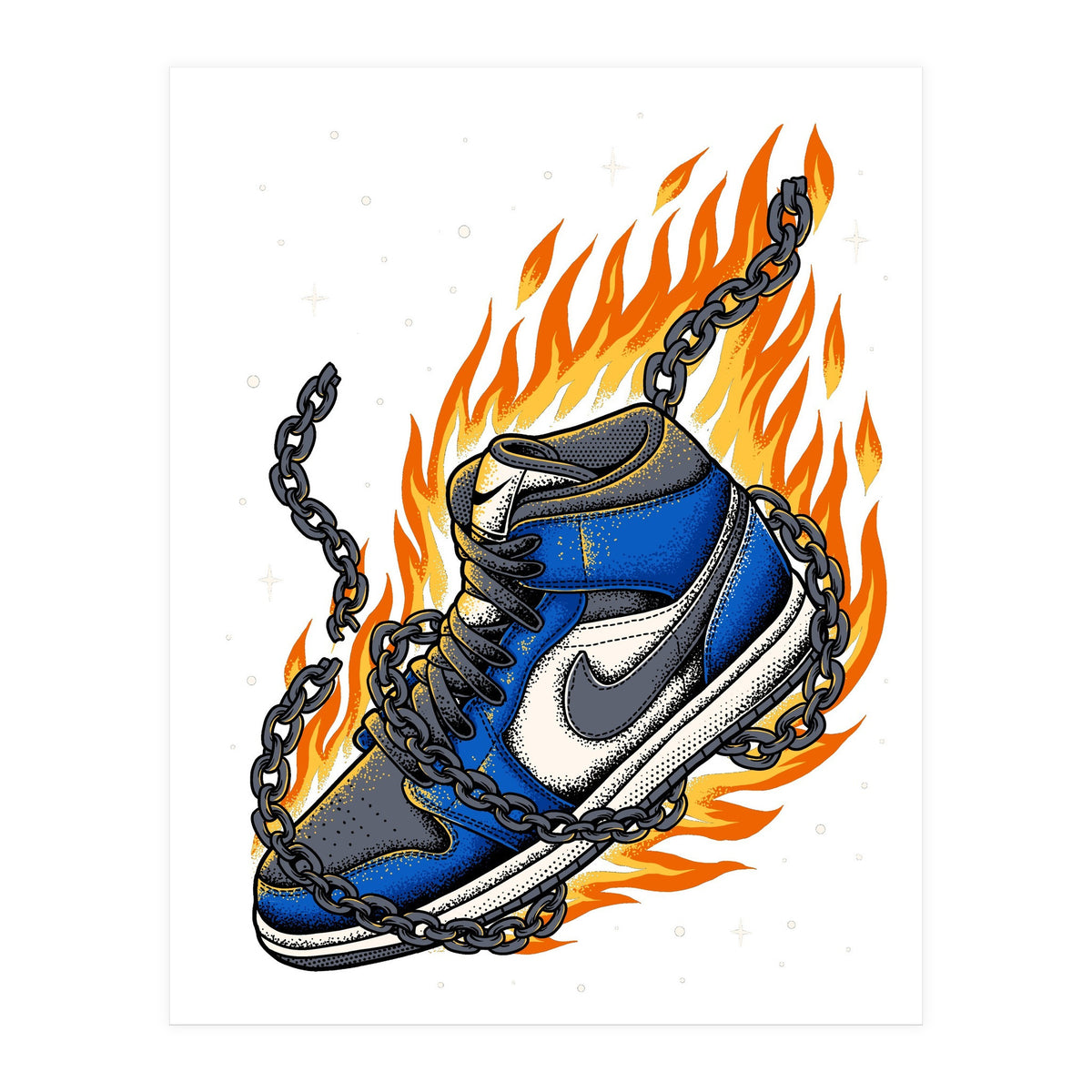 Sneaker Fire (Print Only)