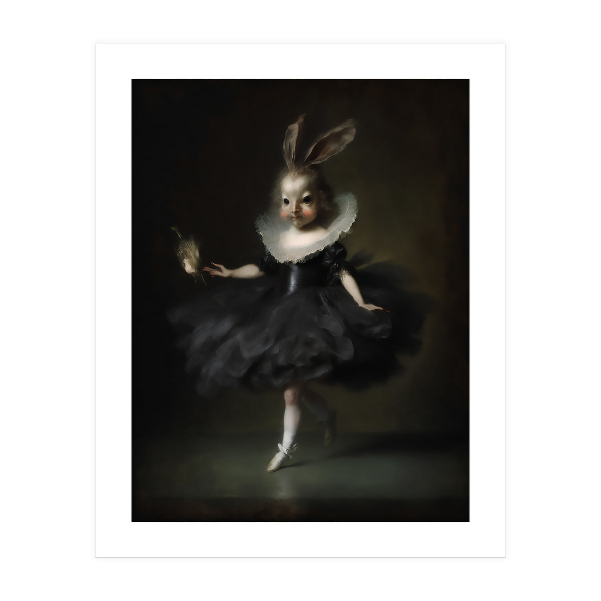 Gothic Hare-Girl Hybrid Ballerina (Print Only)