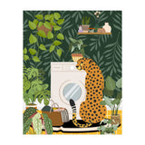 Cheetah in Tropical Laundry Room (Print Only) thumbnail