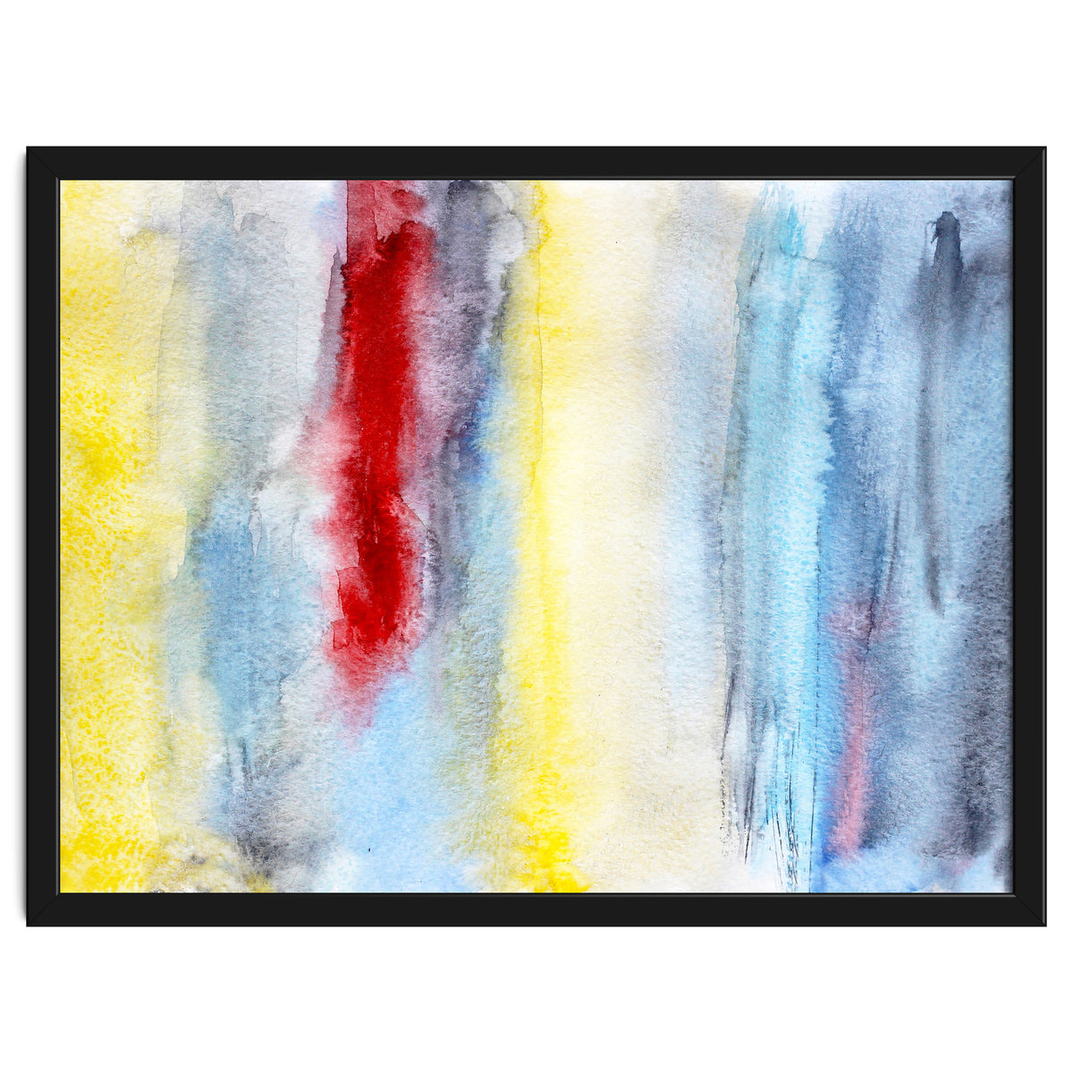 Touch of red || abstract watercolor