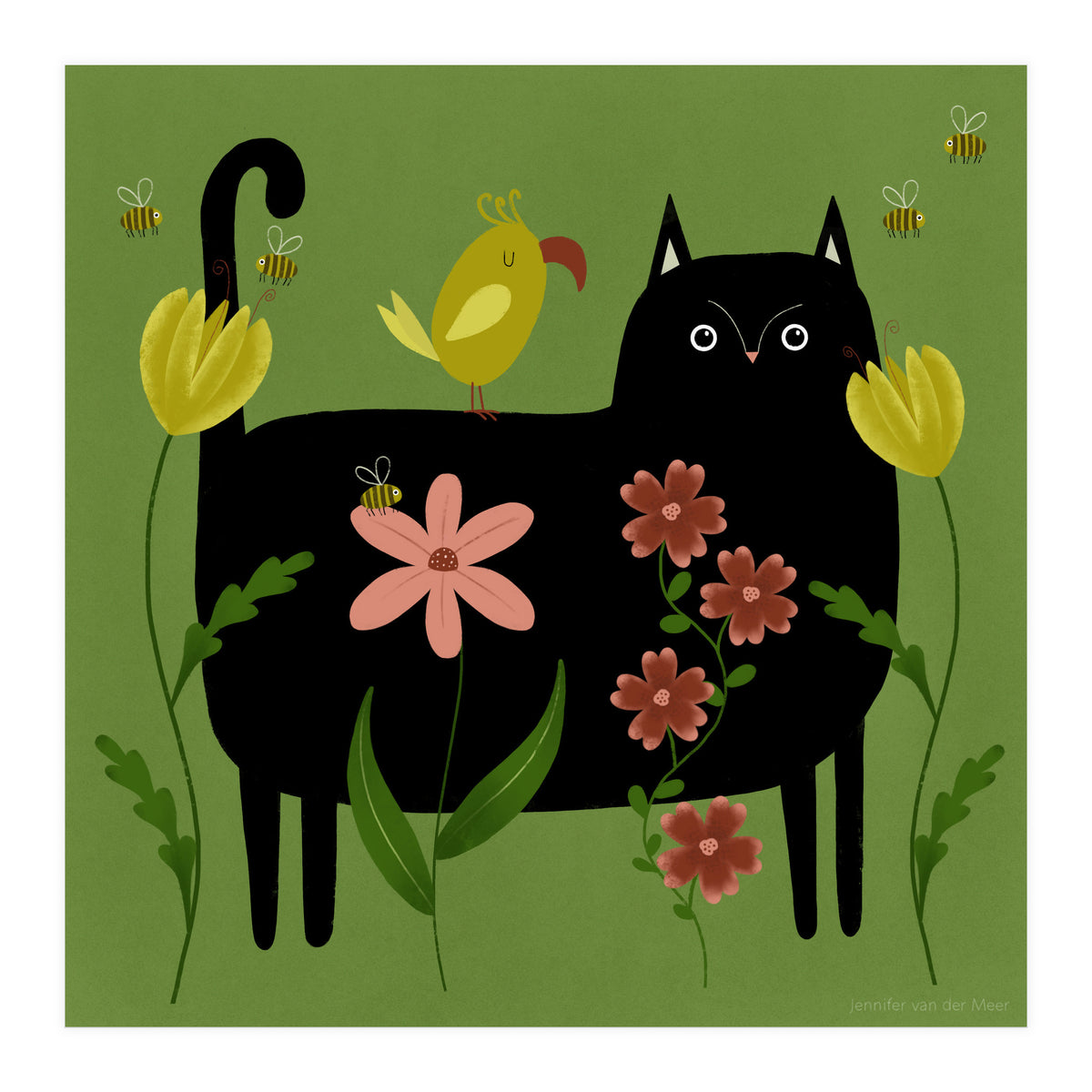 Cat 99: Spring time! (Print Only)