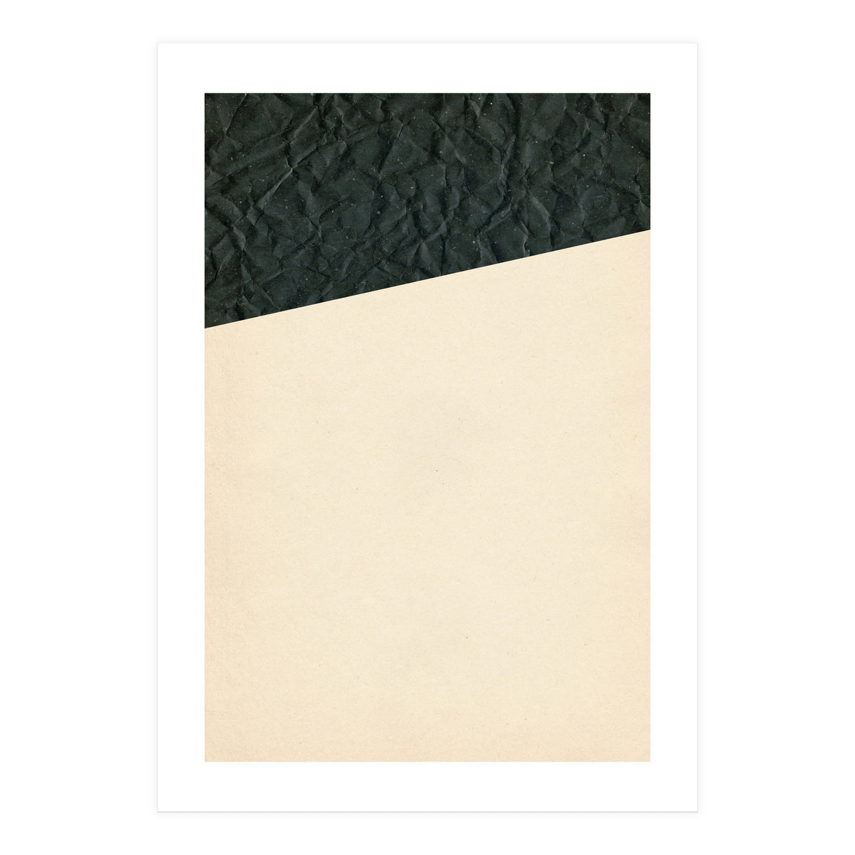 Abstract black paper shape (Print Only)