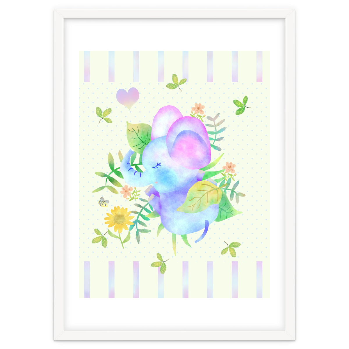 Sleeping baby elephant