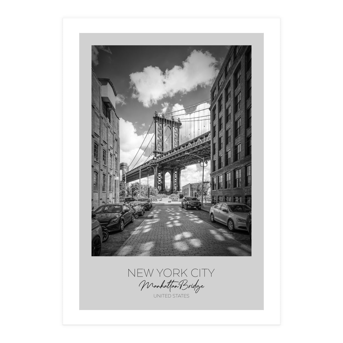 In focus: NEW YORK CITY Manhattan Bridge (Print Only)