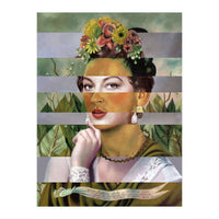 Frida Kahlos Self Portrait With (Print Only)