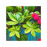 Bloom Like Never Before, Botanical Nature Jungle Plants, Bohemian Floral Blossom Forest Painting (Print Only) thumbnail