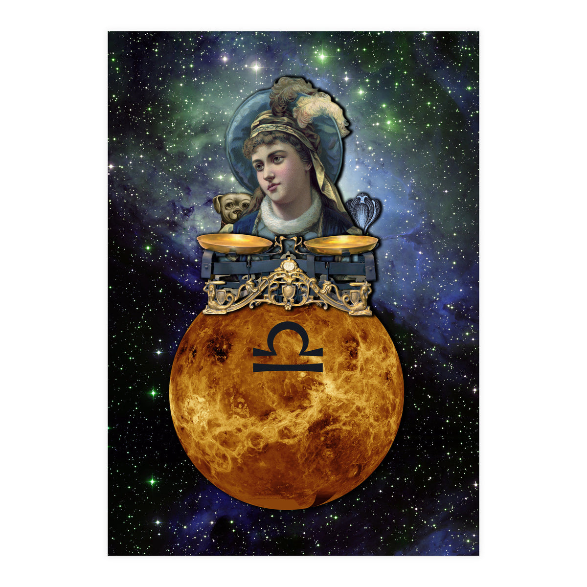 Libra Zodiac Sign (Print Only)