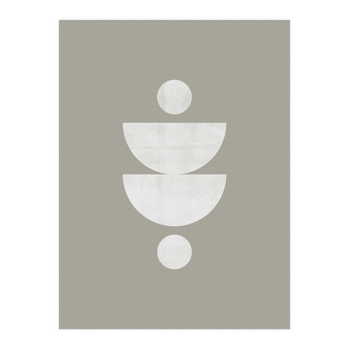 Mid-Century Modern No.23 - Woodblock Print (Print Only)