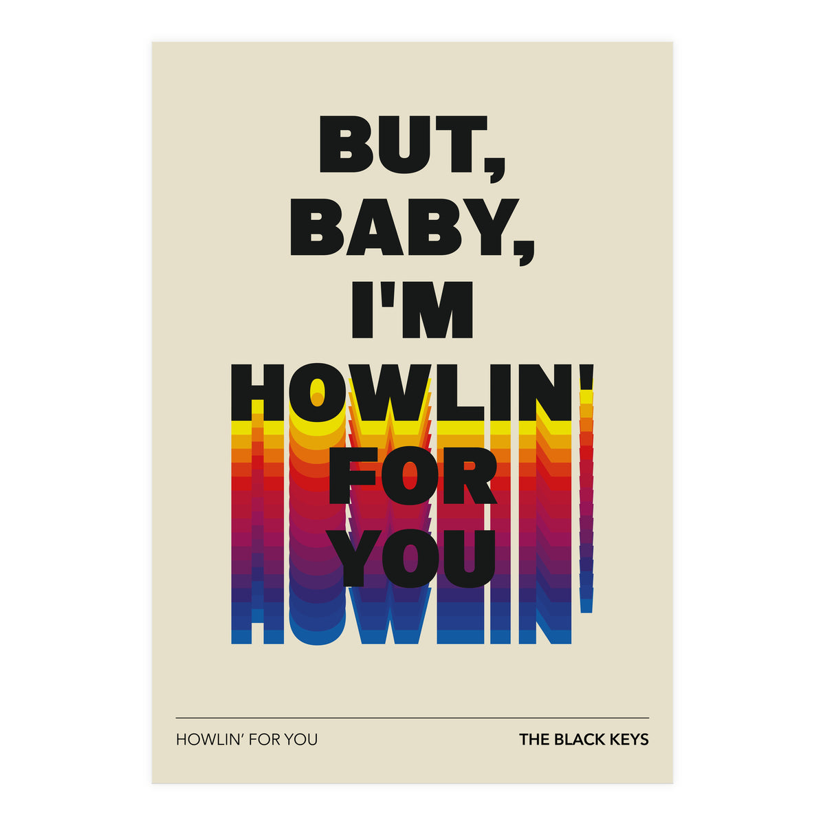 The Black Keys - Howlin For You (Print Only)