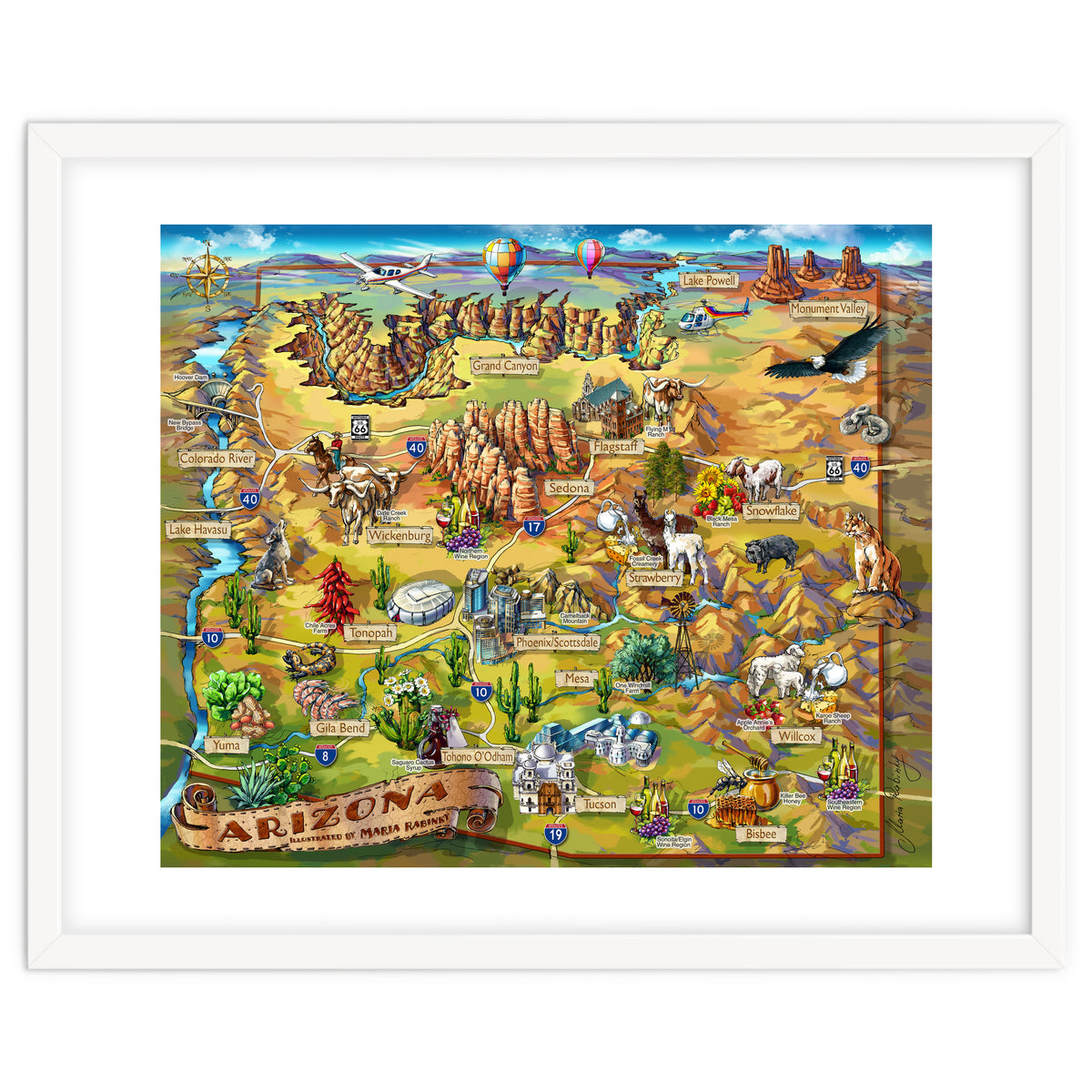 Arizona Illustrated Map