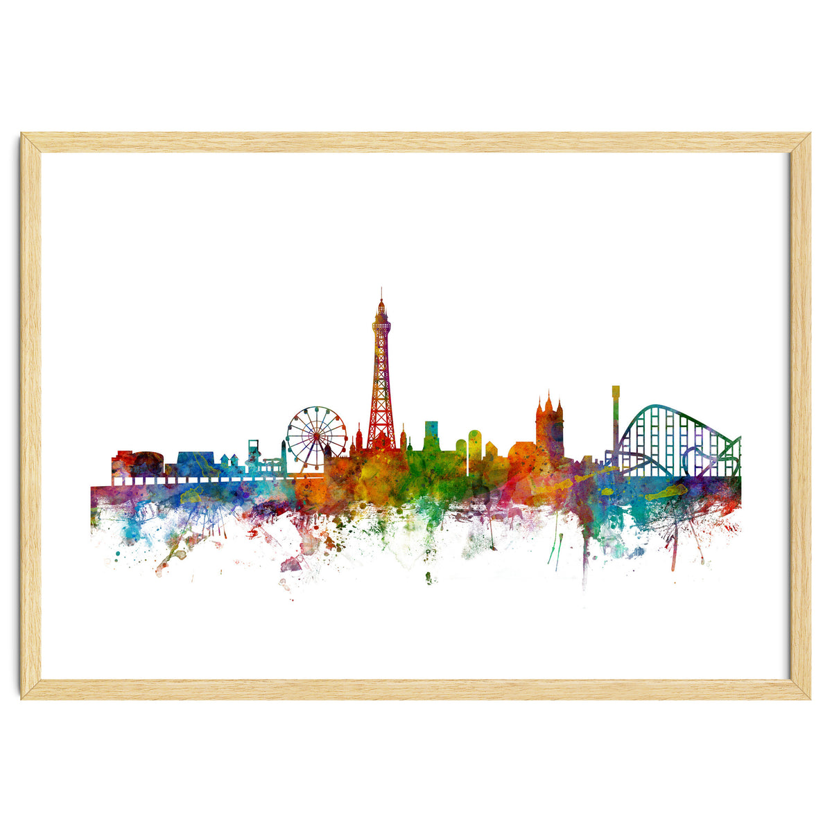 Blackpool England Skyline