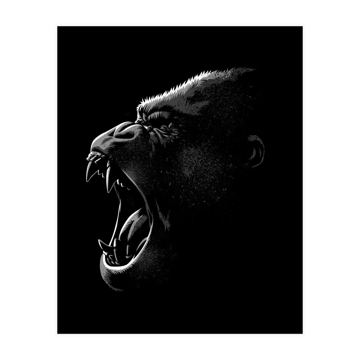 Gorilla Attack (Print Only)