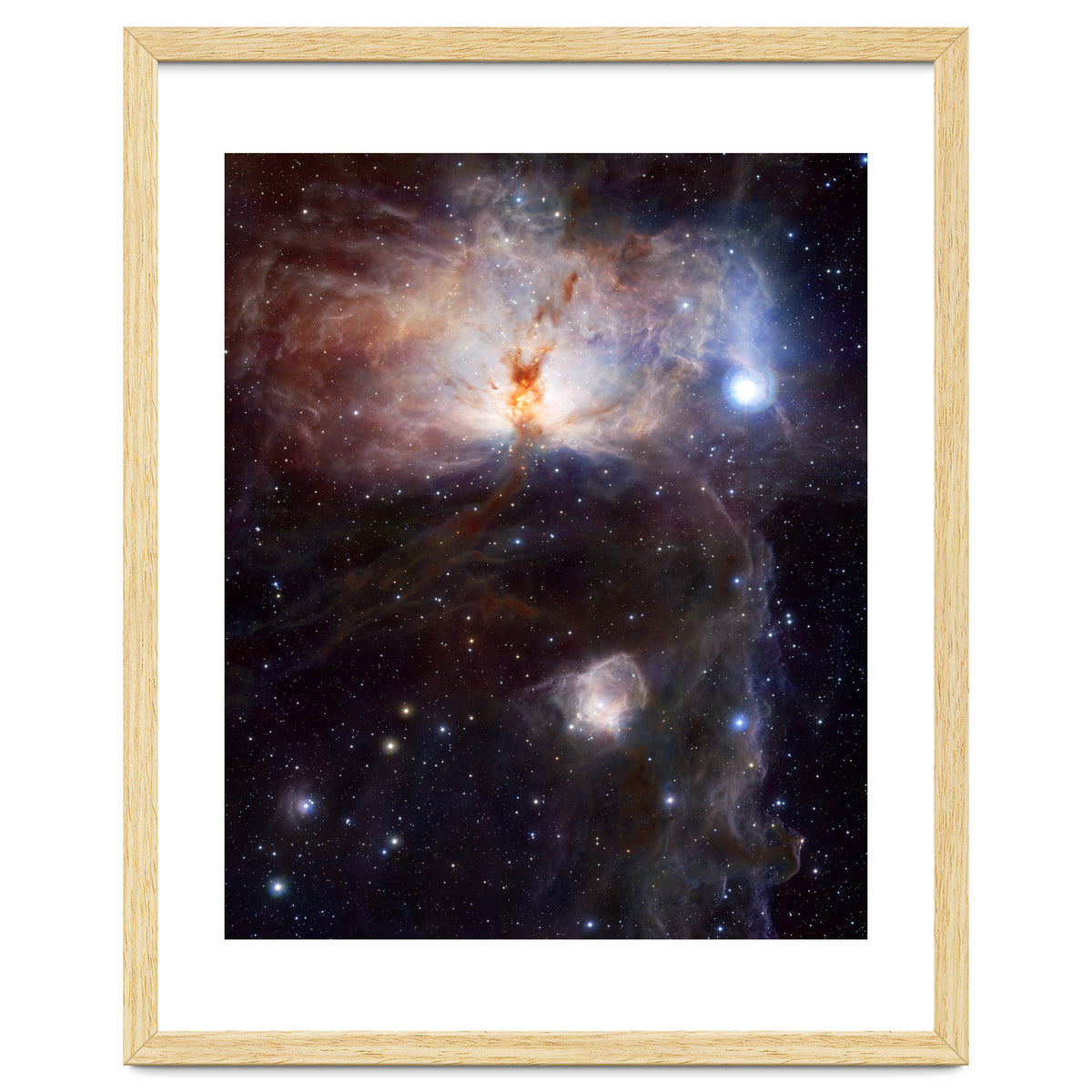 The Hidden Fires of the Flame Nebula