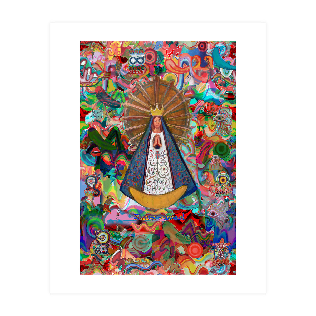 Virgen Y Graffiti 10 (Print Only)