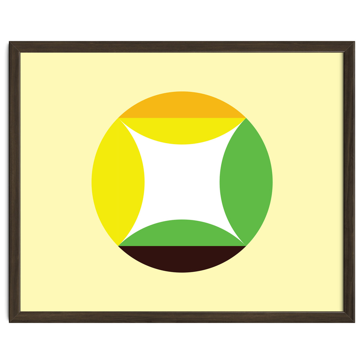 Geometric Shapes No. 21 - yellow, green & orange