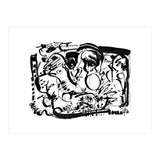 Birds and Flowers - b&w (Print Only) thumbnail