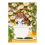 Tiger in Retro Bathroom (Print Only) thumbnail