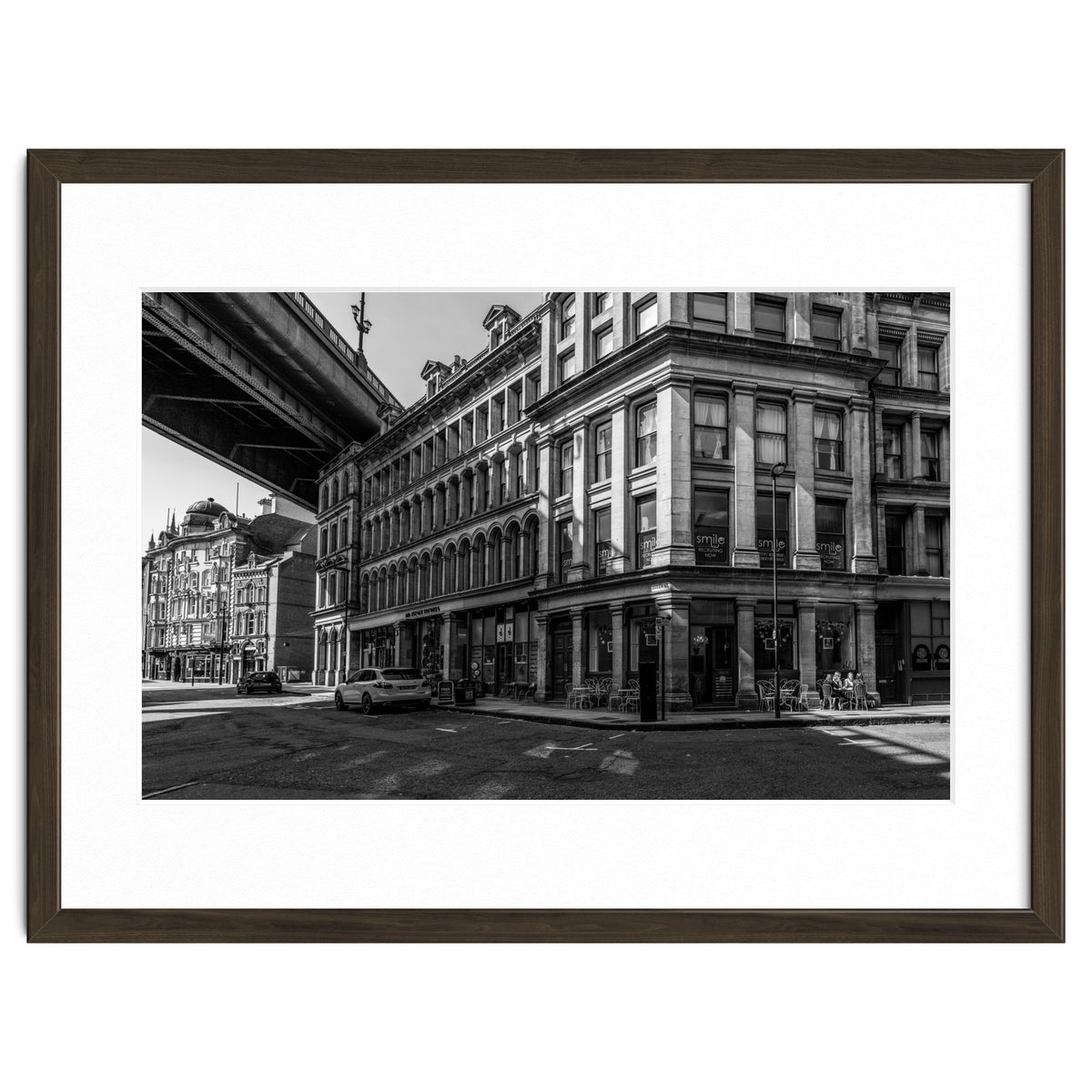 Dene st Newcastle monochrome