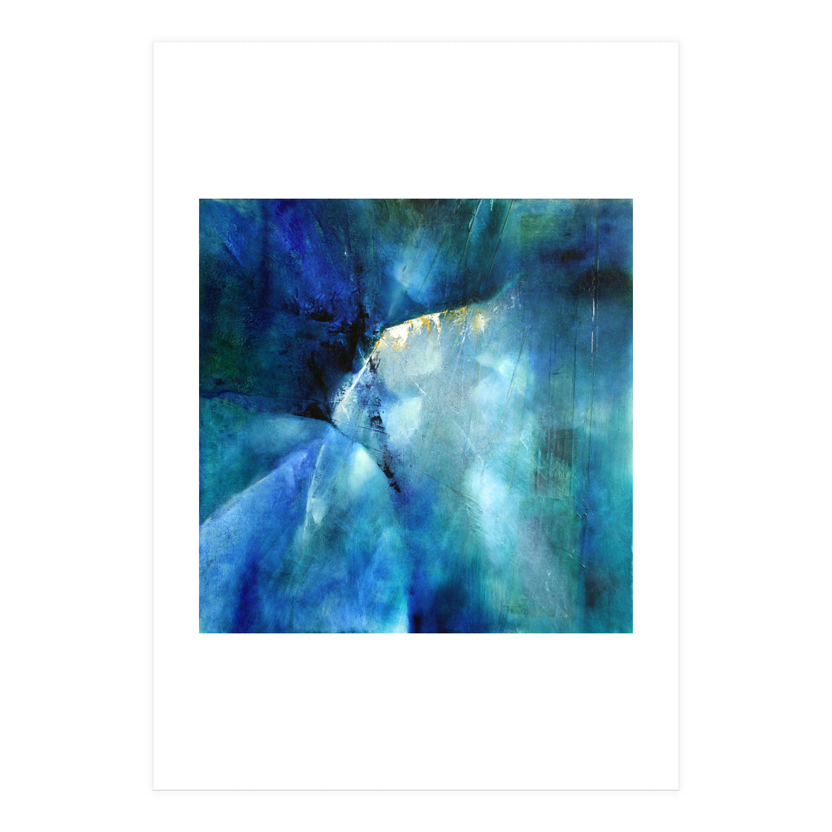 Komposition In Blau - blue composition (Print Only)