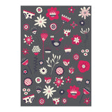 Spring Folk Floral Grey (Print Only) thumbnail