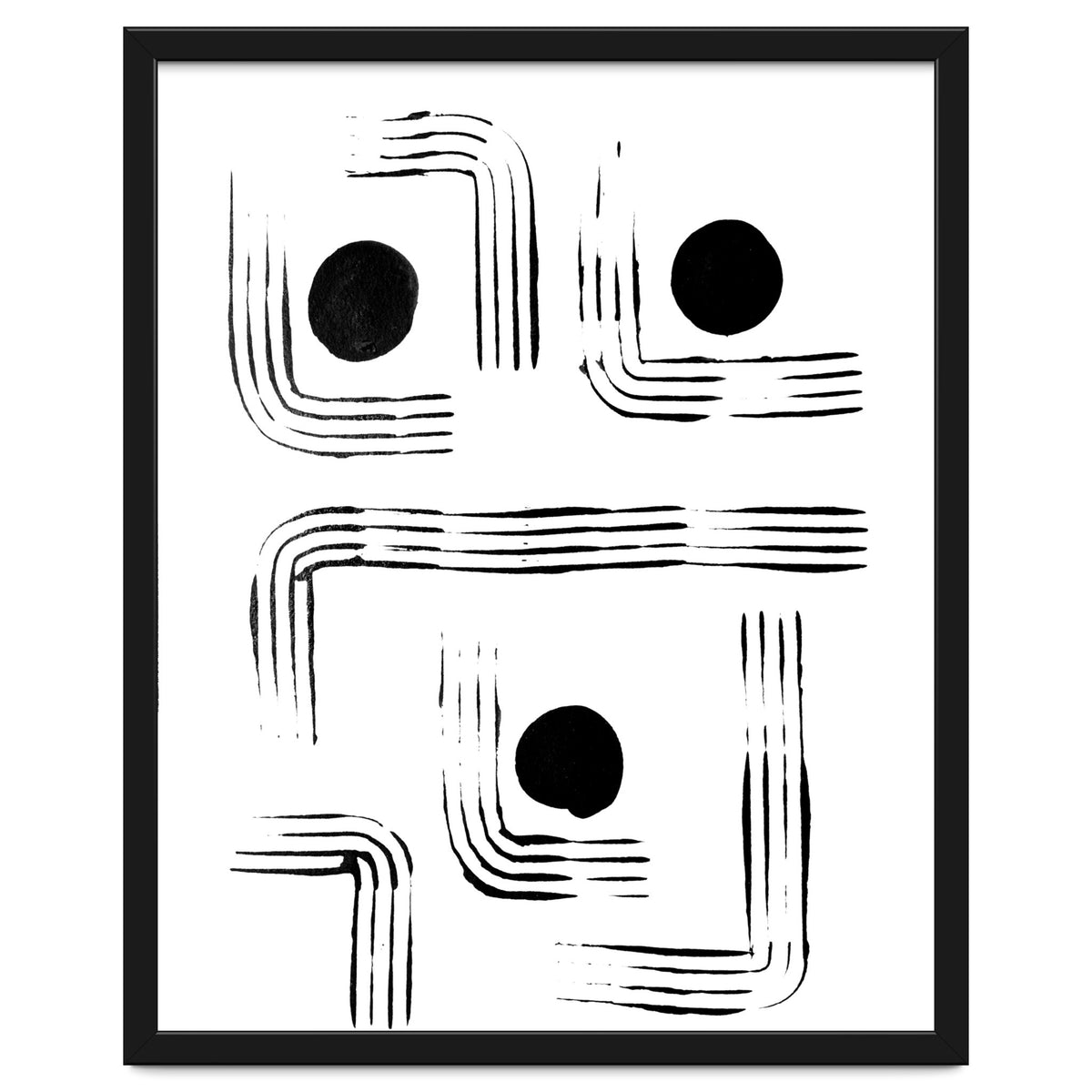 Mid-century Modern Monochrome Print #2