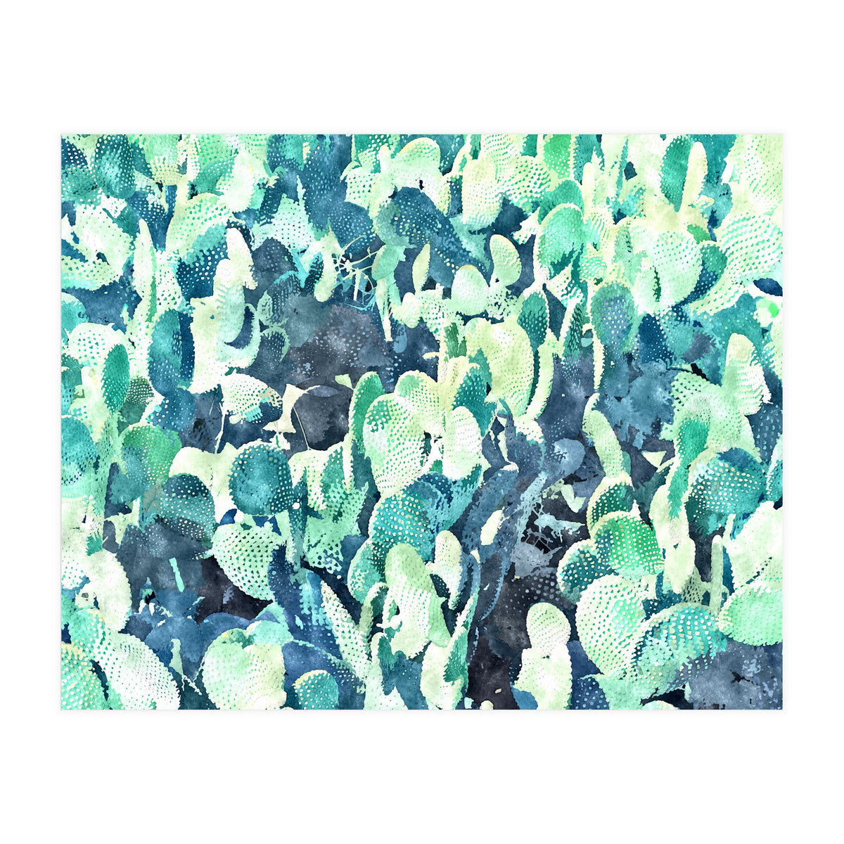 Watercolor Cactus III (Print Only)