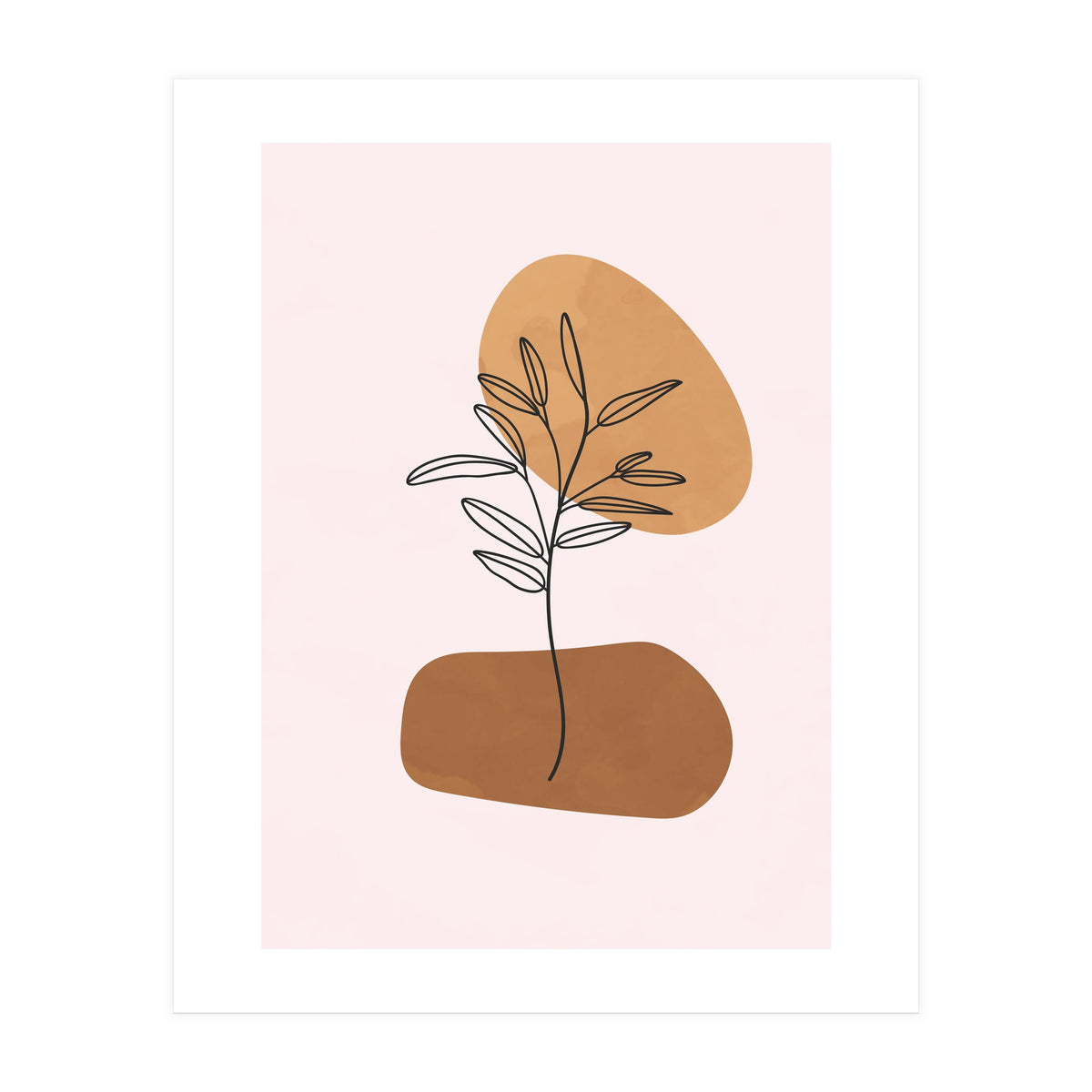 Minimalist Scandinavian Abstract Geometric Art (Print Only)