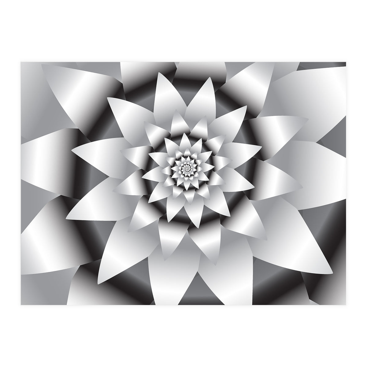 Abstract Modern Flower Design Art (Print Only)