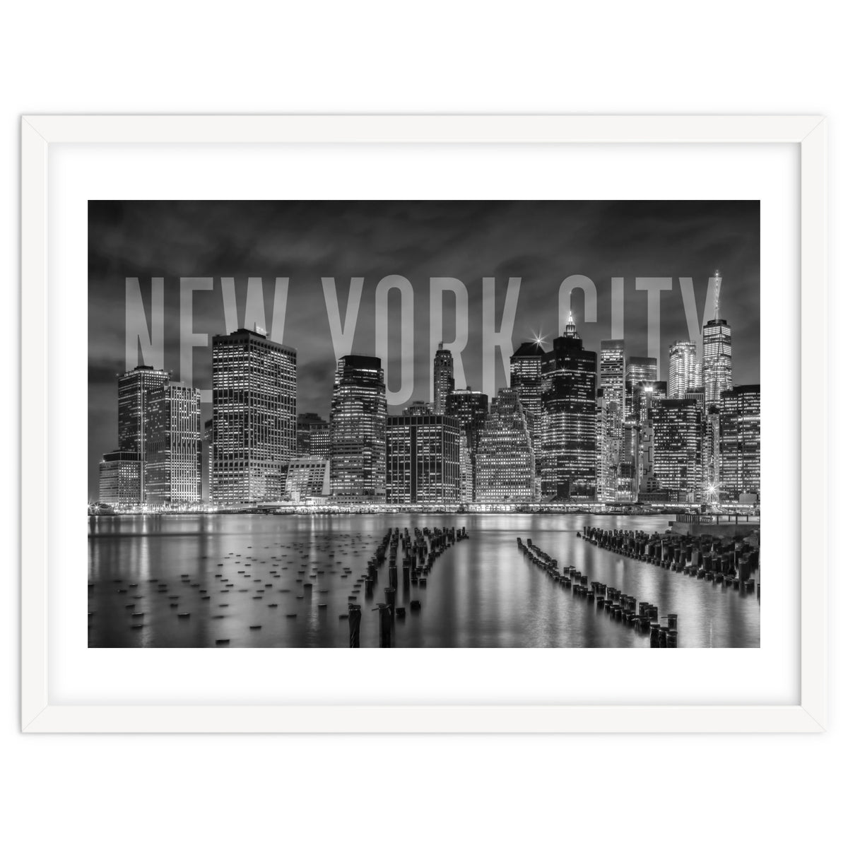 NEW YORK CITY Skyline | Monochrome