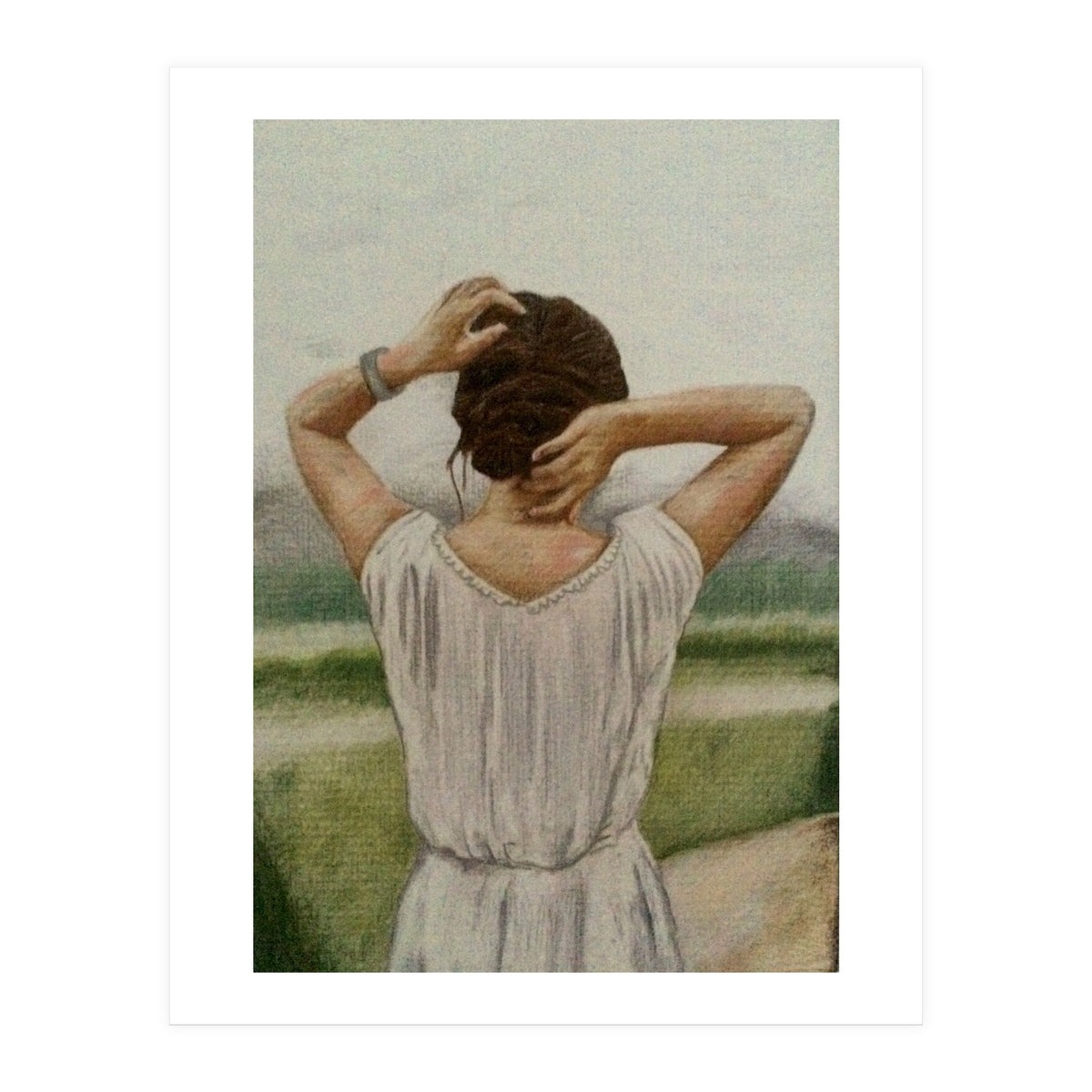 Woman In White (Print Only)