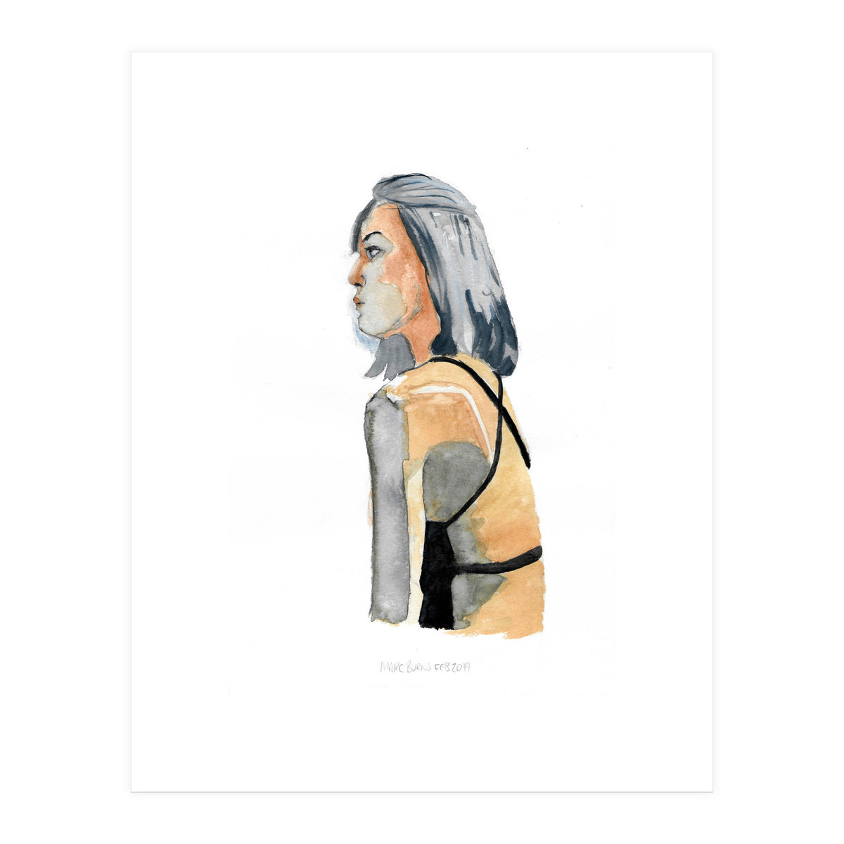 Untitled #13 - Woman in profile (Print Only)