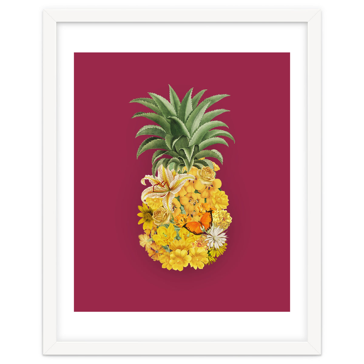 Pineapple Floral Pink