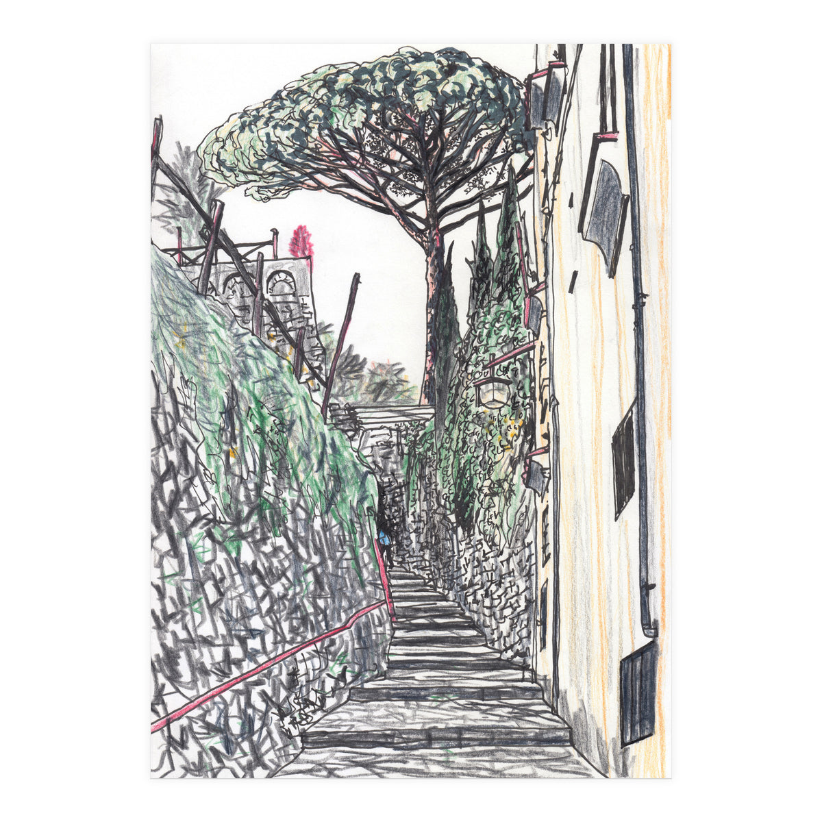 Ravello Stairway To Heaven (Print Only)